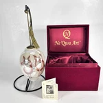 Ne Qwa Art Glass Clare Mackie Christmas Ornament Hogs And Kisses W/ Box. Fixed Price $35.00.