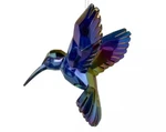 Purple Iridescent Acrylic Hummingbird Christmas Tree Ornament. Fixed Price $16.99.