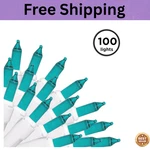 Brite Star 100 Count Mini String Christmas Lights, Teal - 22 Feet Indoor/outdoor. Fixed Price $21.99.
