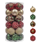 Valery Madelyn Christmas Ornaments Set, 30CT 2.36 Inches Red Green And Gold S.... Fixed Price $57.78.