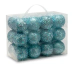 Auxo-fun 2.36"/60MM Shatterproof Christmas Ball Cm, Sparkly Teal Blue. Fixed Price $28.41.