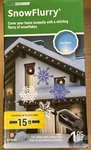 Gemmy 15FT Lightshow Blue/white Flurry Snowflake Led Projection. Fixed Price $22.95.