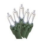 Holiday Time 50 Pk Cool White Led Mini Light Green Wire 14. Ft 80% Energy Save. Fixed Price $14.95.