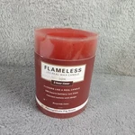 Inglow Flameless Led Real Wax Candle Burgundy Pomegranate Fig Scent 4 Inch Timer. Fixed Price $10.00.