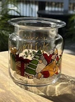 Christmas Anchor Hocking Votive Candle Holder Usa Holiday Santa 2 Piece Bell Set. Fixed Price $8.94.