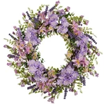 Purple Hydrangea Wreath For Front Door, 22 Inch Spring With Lavender &.... Fixed Price $29.92.