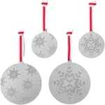 Hearth Magnolia Punched Tin Metal Snowflake Ornaments Set Of 4 New. Fixed Price $15.99.