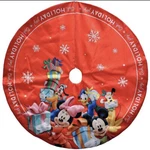 Kurt Adler 48-INCH Mickey And Minnie Print Satin Treeskirt. Fixed Price $109.99.