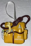 2011 Hallmark Ornament Spit Happens Yellow Diaper Bag Giraffe Baby Bottles. Fixed Price $9.95.