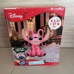 Disney Lilo & Stitch Angel Pink Christmas Airblown Yard Inflatable Holiday 4.5. Fixed Price $35.00.