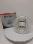 Frosted Season Greetings Plate 8"D Crystal Clear Celebrations #312638 Christmas. Fixed Price $14.99.