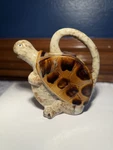 Vintage Tii Collections Ceramic Turtle Pitcher, Glossy Brownbeige Speckled Glaze. Fixed Price $48.00.