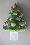 Green Ceramic Christmas Tree Home Night Light. Fixed Price $8.95.