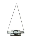 Crate & Barrel Chalet Silver Candle Pillar Holder Christmas Tree 16 Triangle. Fixed Price $69.99.