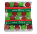 Vintage Kurt Adler Red & Green Pom Christmas Light Sets (2) Indoor Outdoor. Fixed Price $31.99.