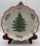 Spode Christmas Tree Dish 6.5 Second In Limited Series Red Border CHTM-1242. Fixed Price $24.95.