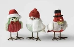 Set 2002 Target Christmas Wondershop Featherly Friends Mini 3" Size Birds Red. Fixed Price $24.99.