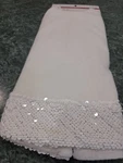 Ashland 30" Pencil Skirt For Narrow Christmas Trees Ivory Felt White Sequins. Fixed Price $9.99.