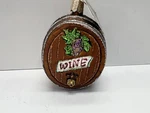 Old World Christmas Wine Barrel #32067 Mercury Glass Ornament With Tags. Fixed Price $11.50.