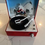 Holiday Time Animated Record Player 6" Lighted Musical Plays 3 Christmas Works. Fixed Price $18.00.
