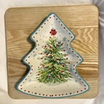 *euc* The Pioneer Woman Christmas Tree Candy Dish - Stoneware Holiday Teal. Fixed Price $15.99.