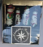 Christopher Radko Home For The Holidays Snowmen Pate Knives Set Of 4 In Box. Fixed Price $12.50.