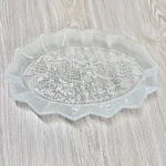 Mikasa Silent Night Crystal 12" Oval Candy Dish Christmas Serving Tray Platter. Fixed Price $12.99.