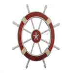 Handcrafted Nautical Decor Hampton WHEEL-30-111-STARFISH Wooden Rustic. Fixed Price $134.47.