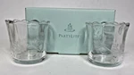 Partylite Herbal Spring Etched Votive Holder Pair Retired Nib P15E/P8469. Fixed Price $26.39.