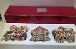 Vintage Christmas Fitz & Floyd Candy Lane 3PC Train Set 2058/234 Boxed. Fixed Price $65.00.