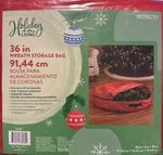 Holiday Living Large Wreath Storage Bag - 36" X 0795711 New. Fixed Price $17.99.