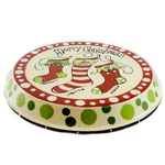 Tabletop Chip And Dip Christmas Ceramic Cake Plate 1197137. Fixed Price $74.99.