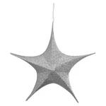 Northlight 25.5IN Silver Tinsel Foldable Christmas Star Outdoor Decoration. Fixed Price $28.97.