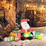 Outsunny 4.4' Christmas Inflatables Santa Claus W/ White Led Lights. Fixed Price $55.99.