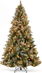 Christmas Tree Pre-lit, Pre-decorated Artificial 6FT Frosted Pine Holiday. Fixed Price $170.00.