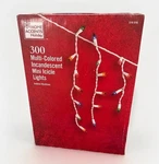 300 Mini Icicle Lights Multicolor Home Accents Holiday Christmas. Fixed Price $19.99.