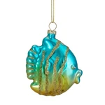 Northlight 3-INCH Turquoise And Gold Glass Fish Christmas Ornament. Fixed Price $12.49.