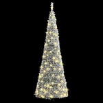 Christmas Tree Artificial Xmas Decoration Pop-up Flocked Snow Leds Vidaxl. Fixed Price $38.99.