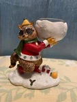 Yankee Candle 1132884 Raccoon Snow Tealight Holder Christmas Winter Woodland. Fixed Price $13.95.