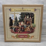 Grandeur Noel 2002 Porcelain Santa Scene Collector's Edition Christmas Figurine. Fixed Price $71.99.