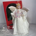 Vintage Santas Best Porcelain Christmas Angel Animated Lighted Tree Topper Read. Fixed Price $20.00.