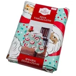 Holiday Time Santa Claus And Dots Peva Vinyl Tablecoth 60X84IN Rectangular. Fixed Price $19.99.