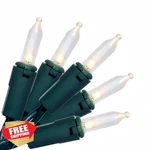 Jinbest 100 Led Warm White Green Wire String Lights 35FT Ul. Fixed Price $34.99.