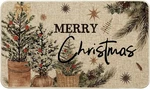 Holly Merry Christmas Doormat, Winter Xmas Ornament Home Decor Low-profile. Fixed Price $30.71.