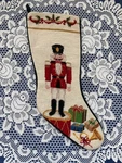 Sferra Needlepoint Christmas Stocking - Soldier Nutcracker. Fixed Price $129.99.