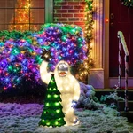 Northlight 32" Pre-lit Faux Fur Bumble Tree Star Christmas Outdoor Decoration. Fixed Price $135.49.