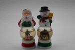 Northlight 6" Led Lighted Color Changing Santa And Snowman Acrylic Christmas. Fixed Price $68.00.