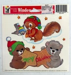 Color Clings Woodland Animals Window Reusable Static Christmas Decor. Fixed Price $8.09.