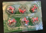 Dept 56 Christmas Village Town Pack Sisal Wreaths With Red Bow 54194. Fixed Price $7.99.