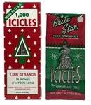 2000 Christmas Tree Silver Tinsel Icicles 18" Rauch & Brite Star Usa Mcm Vtg Nos. Fixed Price $24.00.